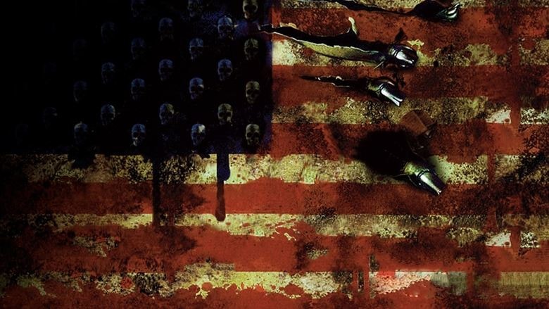 Nightmares in Red, White and Blue background